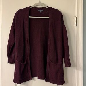 Maroon American Eagle Cardigan